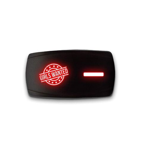 HAZARD FLASHERS - Red - STARK 5-PIN HORIZONTAL Laser Etched LED Rocker Switch Dual Light - 20A 12V ON/OFF in Kuwait