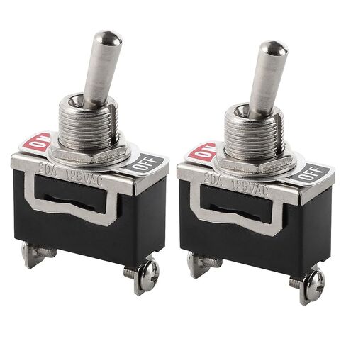 8 قطعة SPST 2 دبوس تشغيل/إيقاف التبديل ، 10A/12VDC ، 6A/24VDC تبديل التبديل مع غطاء مقاوم للماء تستخدم للسيارات السيارات ، KN3C-101 in Saudi Arabia