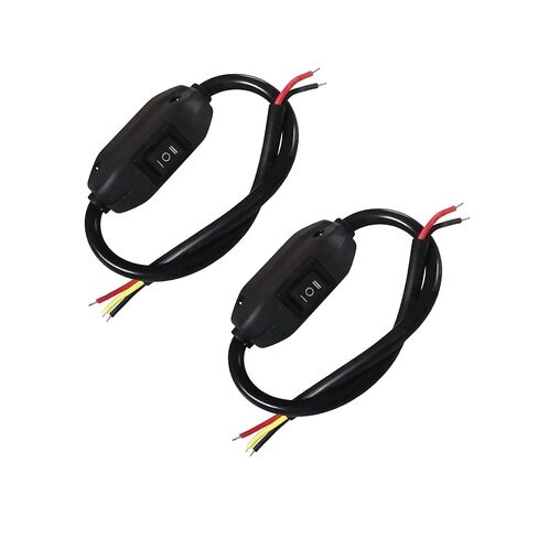 2 Pack LED Light Bar ON-Off-ON Switch with 3 Pin Wire Work Lights High Low Beam Headlight Rocker Switch Toggle for Driving Lights LED Pods Off Road Lights Spot Flood Combo Dirt Bike ATV Boat in Kuwait