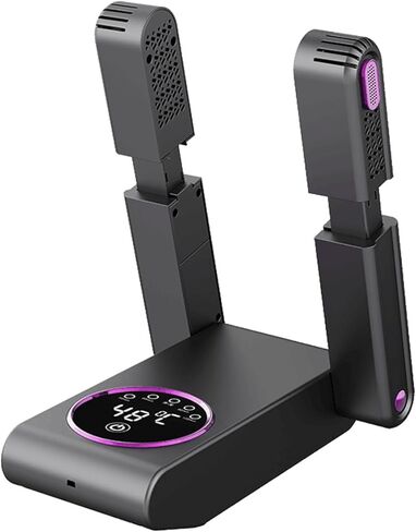 مجفف الأحذية، مجفف الأحذية مع مؤقت وأنبوب تلسكوبي قابل للتعديل - يجفف ويزيل الروائح الكريهة بشكل فعال، مناسب لمختلف الأحذية مثل أحذية الثلج العالية وأحذية الصيد والقفازات الدافئة. in Kuwait