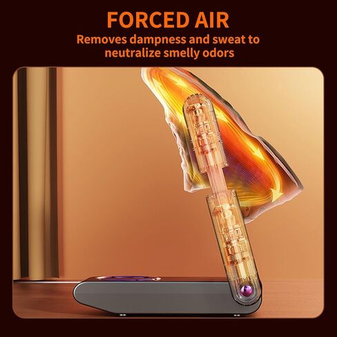 مجفف الأحذية، مجفف الأحذية مع مؤقت وأنبوب تلسكوبي قابل للتعديل - يجفف ويزيل الروائح الكريهة بشكل فعال، مناسب لمختلف الأحذية مثل أحذية الثلج العالية وأحذية الصيد والقفازات الدافئة. in Kuwait