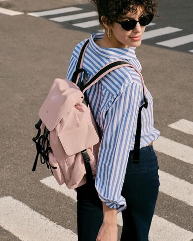 ELLE Women's Large Flap Lightweight Backpack with Buckle Drawstring Closure, Water Repellent in Kuwait