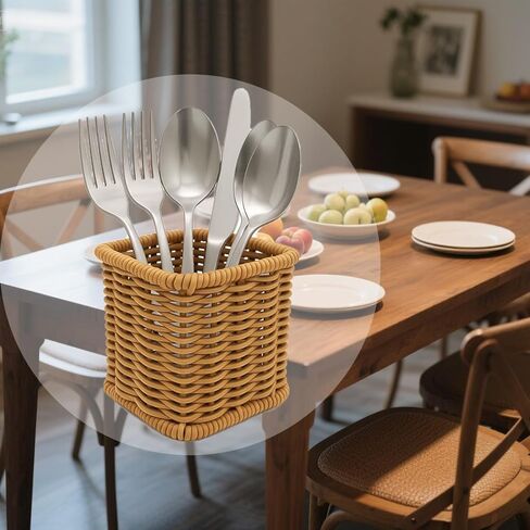 Rattan Pencil Holder, Handmade Woven Pen cup, Remote Control Holder, Utensil Cutlery,Desk Accessories (2) in Saudi Arabia