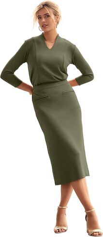 Jessica London Women's Plus Size Perfectease Midi Skirt in Saudi Arabia