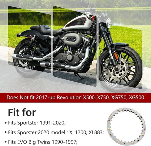 Clutch Spring Plate Fits for Big Twins 1990-1997, Sportster 1991-2020, no XG OEM# 37977-90 in Saudi Arabia