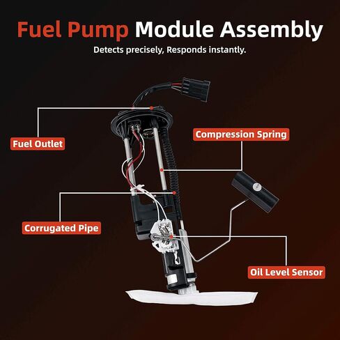 Electric Fuel Pump Assembly Compatible with Polaris Ranger XP 1000 EPS, Ranger Crew XP 1000 (2018-2023) & Ranger 1000/CREW 1000 (2020-2023) - Direct Replacement for 2208123, 47-1033, 2521784 in Kuwait