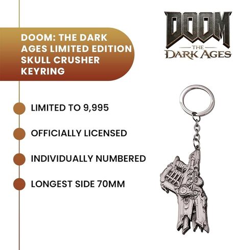 Fanattik Doom: The Dark Ages Limited Edition Skull Crusher Keyring in Saudi Arabia