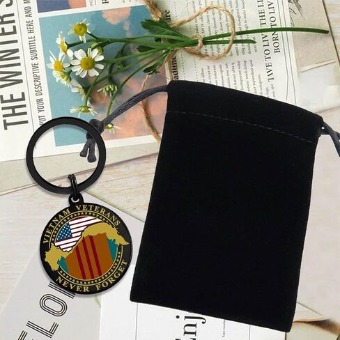 US. Military Vietnam Veterans Gifts, Vietnam Veterans Keychain for Women Men Appreciation Birthday Retired Gift in Saudi Arabia