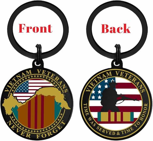 US. Military Vietnam Veterans Gifts, Vietnam Veterans Keychain for Women Men Appreciation Birthday Retired Gift in Saudi Arabia