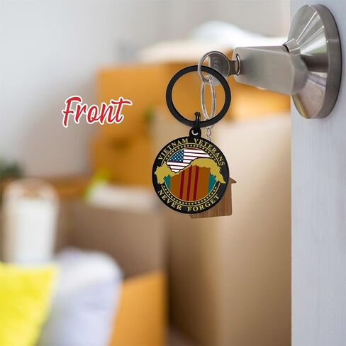US. Military Vietnam Veterans Gifts, Vietnam Veterans Keychain for Women Men Appreciation Birthday Retired Gift in Saudi Arabia