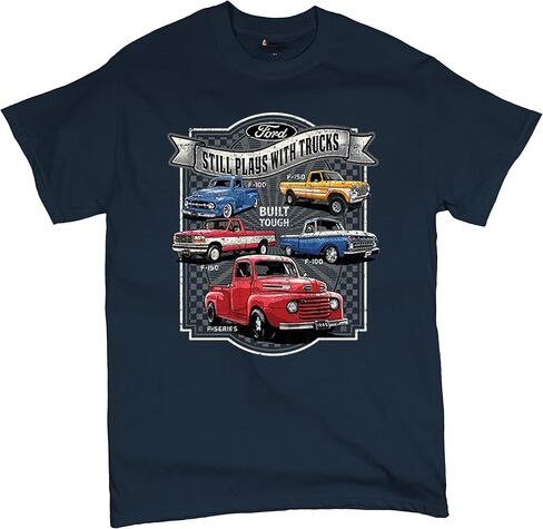 Ford Still Plays with Trucks Men's T-Shirt American Classic F100 F150 Pickup Built Tough Vintage Offroad 4x4 Men's Tee in Saudi Arabia