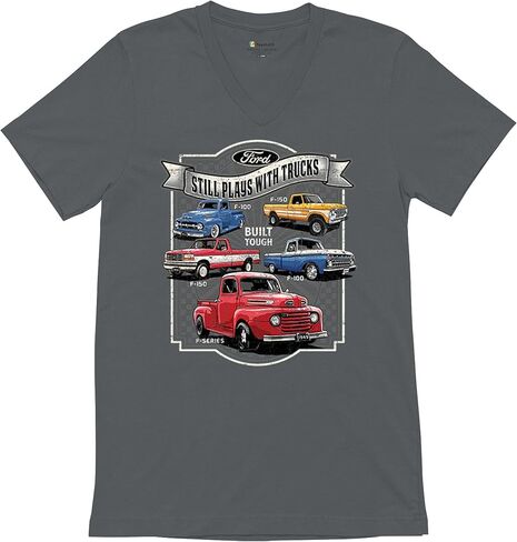 Ford Still Plays with Trucks Men's T-Shirt American Classic F100 F150 Pickup Built Tough Vintage Offroad 4x4 Men's Tee in Saudi Arabia