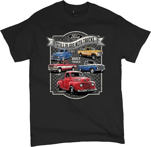 Ford Still Plays with Trucks Men's T-Shirt American Classic F100 F150 Pickup Built Tough Vintage Offroad 4x4 Men's Tee in Saudi Arabia