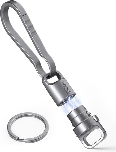 سلسلة مفاتيح من التيتانيوم سريعة الفك، سلسلة مفاتيح مغناطيسية قوية لمفاتيح السيارة، قابلة للدوران 360 درجة، قفل آمن، مقاومة للصدأ in Kuwait