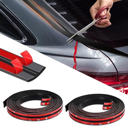2 Pieces Windshield Rubber Seal Windshield Trim Stripping, Car Weather Stripping, Waterproof Rubber Edge Trim, 22 Ft T Shape Sealing Strip Universal for Car Front Rear Windshield in Saudi Arabia