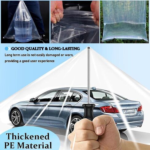 غطاء سيارة بلاستيكي عالمي، غطاء سيارة مغلق بالكامل، غطاء سيارة بلاستيكي عالمي مقاس 13 × 23 قدم، مادة البولي إيثيلين القابلة لإعادة الاستخدام in Kuwait