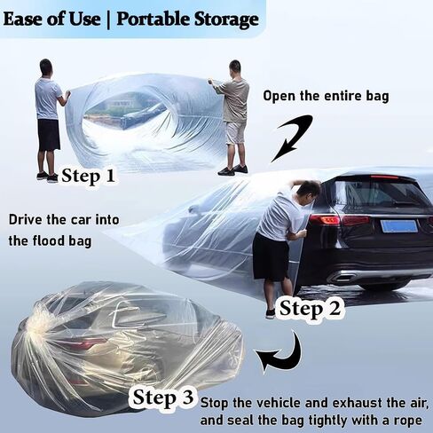 غطاء سيارة بلاستيكي عالمي، غطاء سيارة مغلق بالكامل، غطاء سيارة بلاستيكي عالمي مقاس 13 × 23 قدم، مادة البولي إيثيلين القابلة لإعادة الاستخدام in Kuwait