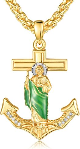 San Judas Necklace for Men Women 925 Sterling Silver St Saint Jude Necklace Religious Gifts in Saudi Arabia