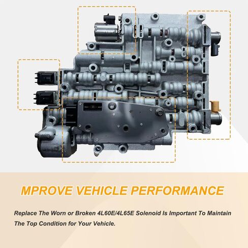 استبدال مجموعة الملف اللولبي ناقل الحركة لـ 4L60E 4L65E 4L60، متوافق مع Chevy Silverado1500/Tahoe/Corvette/Suburban، GMC Sierra 1500، GMC Yukon/Yukon XL 1993-2002 (6 قطع) in Kuwait
