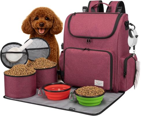 وعاء للكلاب قابل للطي، عبوتان، وعاء بديل قابل للطي للسفر للكلاب، سعة 650 مل، وعاء طعام محمول للكلاب مزود بمشبك، طبق كوب لإطعام القطط الأليفة للسفر والمشي والمشي لمسافات طويلة (أزرق + برتقالي) in Kuwait