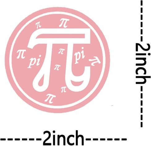 500 Pcs Pi Day Stickers 2 Inch March 14th π Day Sticker Math Theme π Self-Adhesive Sticker for Water Bottle Pi Day Party Classroom in Saudi Arabia