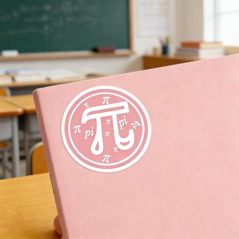500 Pcs Pi Day Stickers 2 Inch March 14th π Day Sticker Math Theme π Self-Adhesive Sticker for Water Bottle Pi Day Party Classroom in Saudi Arabia