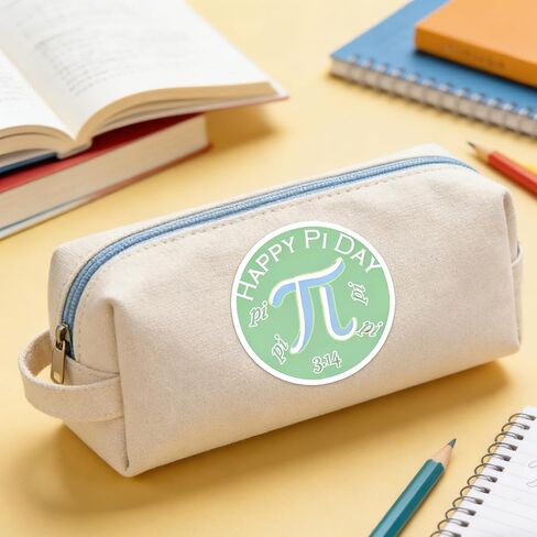 500 Pcs Pi Day Stickers 2 Inch March 14th π Day Sticker Math Theme π Self-Adhesive Sticker for Water Bottle Pi Day Party Classroom in Saudi Arabia