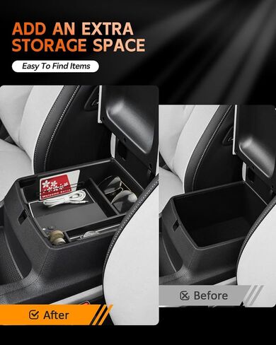 CDEFG for Kia Carnival 2022-2026 Accessories Center Console Organizer Tray Carnival (LX, LXS, EX, SX, SX Prestige) Armrest Storage Middle Console Insert 2022 2023 2024 2025 2026 in Saudi Arabia