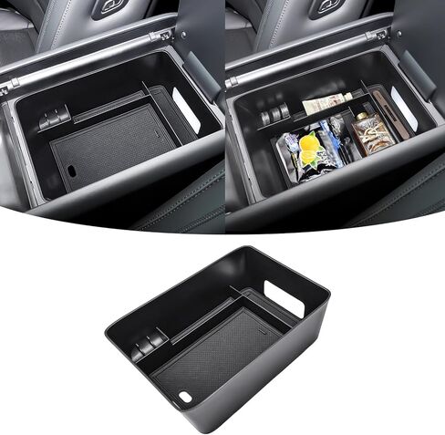 Center Console Organizer Insert Tray Compatible with 2024 2025 2026 Hyundai Santa Fe SE/SEL/XRT/Limited/Calligraphy Accessories, Armrest Storage Box Secondary Compartment with lighting cutout in Saudi Arabia