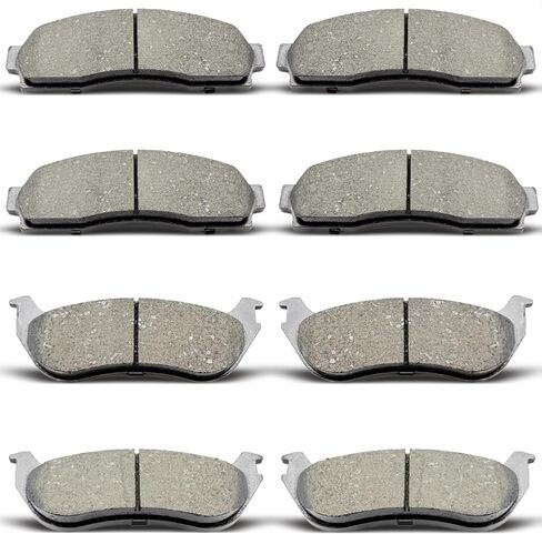 8PCS Front Rear Ceramic Brake Pads Replacement Kit Fits 2002-2005 For Ford Explorer, 2002-2005 For Mercury Mountaineer (D833 D881) in Saudi Arabia