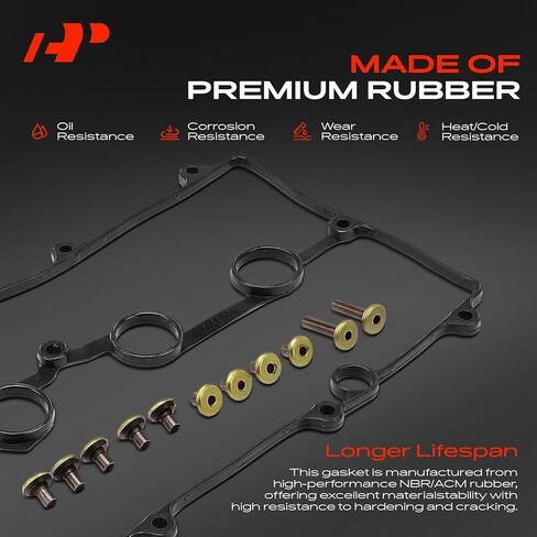 A-Premium Engine Valve Cover Gasket Set Compatible with Mazda 626 1998-2002 2.0L, Protege 1999-2000 1.8L, Protege 2001-2003 2.0L, Protege5 2002-2003 2.0L in Saudi Arabia
