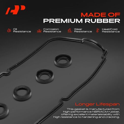 A-Premium Engine Valve Cover Gasket Set Compatible with Geo Tracker 1994-1997 & Pontiac Firefly 1998-2000, Sunrunner 1995-1997 & Suzuki Esteem, Sidekick, Swift, Vitara, X-90 & Chevrolet Metro, Tracker in Saudi Arabia