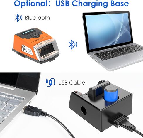 ES02 2D ماسح الباركود القابل للارتداء، قفاز بدون استخدام اليدين قارئ رمز الاستجابة السريعة مع بلوتوث، ماسح ضوئي لاسلكي لالتقاط المخزون للمستودعات والخدمات اللوجستية وتجارة التجزئة ونظام الإدارة in Kuwait