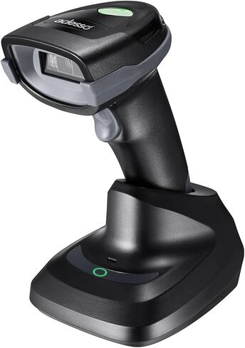 Adesso NuScan 3000 Wireless 2D Barcode Scanner with 3-Mode (Bluetooth/2.4GHz/USB) - Handheld CMOS Scanner with Charging Cradle, 12-inch Scan Depth, Made in Taiwan in Saudi Arabia