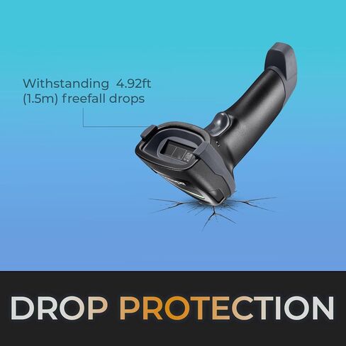 Adesso NuScan 3000 Wireless 2D Barcode Scanner with 3-Mode (Bluetooth/2.4GHz/USB) - Handheld CMOS Scanner with Charging Cradle, 12-inch Scan Depth, Made in Taiwan in Saudi Arabia