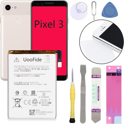لاستبدال بطارية Google Pixel 5، متوافق مع HTC Google Pixel 5 جميع شركات النقل GTB1F مع مجموعة أدوات إصلاح احترافية in Saudi Arabia