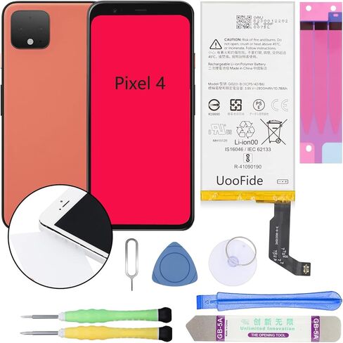 لاستبدال بطارية Google Pixel 5، متوافق مع HTC Google Pixel 5 جميع شركات النقل GTB1F مع مجموعة أدوات إصلاح احترافية in Saudi Arabia