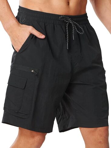 NORTHYARD Men's Cargo Hiking Shorts 9" Lightweight Quick Dry Athletic Shorts Outdoor Travel Active Fishing with Multi Pockets in Saudi Arabia