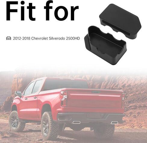 2 Pcs Seal Bed Rail Stake Pocket Covers Fit for 2014-2018 Chevy Silverado/GMC Sierra Black Waterproof Truck Stake Pocket Hole Plug Covers Rail Caps in Saudi Arabia