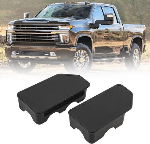 2 Pcs Seal Bed Rail Stake Pocket Covers Fit for 2014-2018 Chevy Silverado/GMC Sierra Black Waterproof Truck Stake Pocket Hole Plug Covers Rail Caps in Saudi Arabia