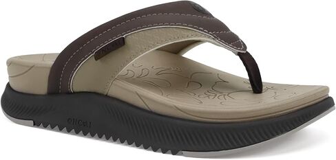 ONCAI Women's Orthotic Flip Flops Recovery Walking Sandals for Women with Arch Support for Plantar Fasciitis Summer Comfortable Cushion Platform Slip-On Indoor Outdoor Size 6-12 in Saudi Arabia