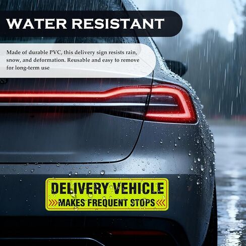 2PCS Delivery Driver Magnet for Car,Reflective Frequent Stops Car Magnet for Cars Stickers and Decals,Waterproof Delivery Magnetic Cars Sign for Deliveries Professionals in Saudi Arabia