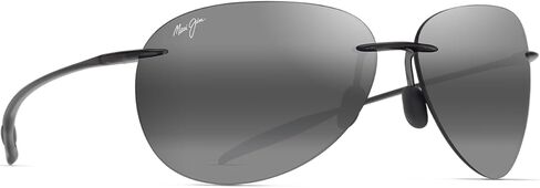 Maui Jim Unisex's Sugar Beach Polarized Teardrop Sunglasses, Shiny Transparent Light Grey/Neutral Grey Polarized, Small Fit in Saudi Arabia