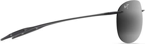 Maui Jim Unisex's Sugar Beach Polarized Teardrop Sunglasses, Shiny Transparent Light Grey/Neutral Grey Polarized, Small Fit in Saudi Arabia