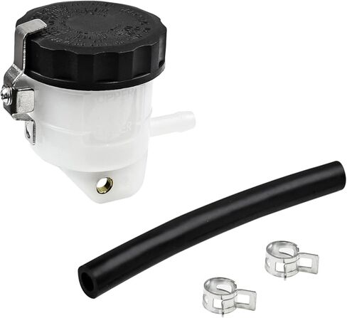 Motorcycle Brake Fluid Reservoir Compatible with Kawasaki Ninja ZX6R ZX10R Suzuki GSXR1000 Tank Fluid Cup with Rubber Tube Aftermarket Parts Accessories in Saudi Arabia