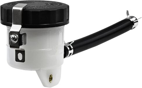 Motorcycle Brake Fluid Reservoir Compatible with Kawasaki Ninja ZX6R ZX10R Suzuki GSXR1000 Tank Fluid Cup with Rubber Tube Aftermarket Parts Accessories in Saudi Arabia