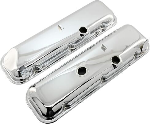 CFR Performance Steel OEM‑Style Short Valve Covers Fits 1965–1972 Chevy BB 396‑427‑454 – Recessed Corner – 1–2 Holes – Fits (with Dripper Rails) in Saudi Arabia