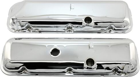 CFR Performance Steel OEM‑Style Short Valve Covers Fits 1965–1972 Chevy BB 396‑427‑454 – Recessed Corner – 1–2 Holes – Fits (with Dripper Rails) in Saudi Arabia