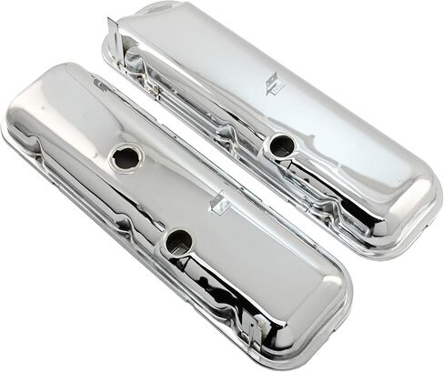 CFR Performance Steel OEM‑Style Short Valve Covers Fits 1965–1972 Chevy BB 396‑427‑454 – Recessed Corner – 1–2 Holes – Fits (with Dripper Rails) in Saudi Arabia