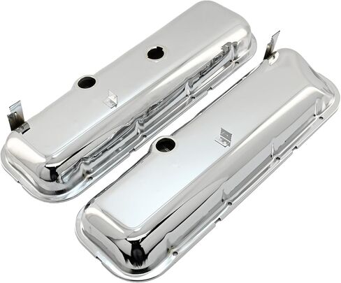 CFR Performance Steel OEM‑Style Short Valve Covers Fits 1965–1972 Chevy BB 396‑427‑454 – Recessed Corner – 1–2 Holes – Fits (with Dripper Rails) in Saudi Arabia